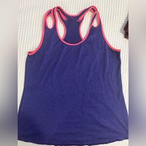 PURPLE RACERBACK WORKOUT SHIRT